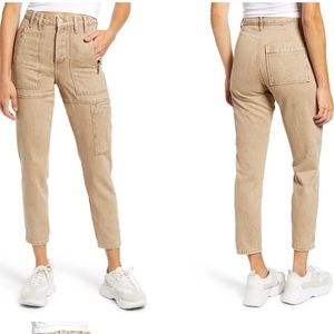 NWT Topshop Utility Ankle Mom Jeans (Stone) Size 4